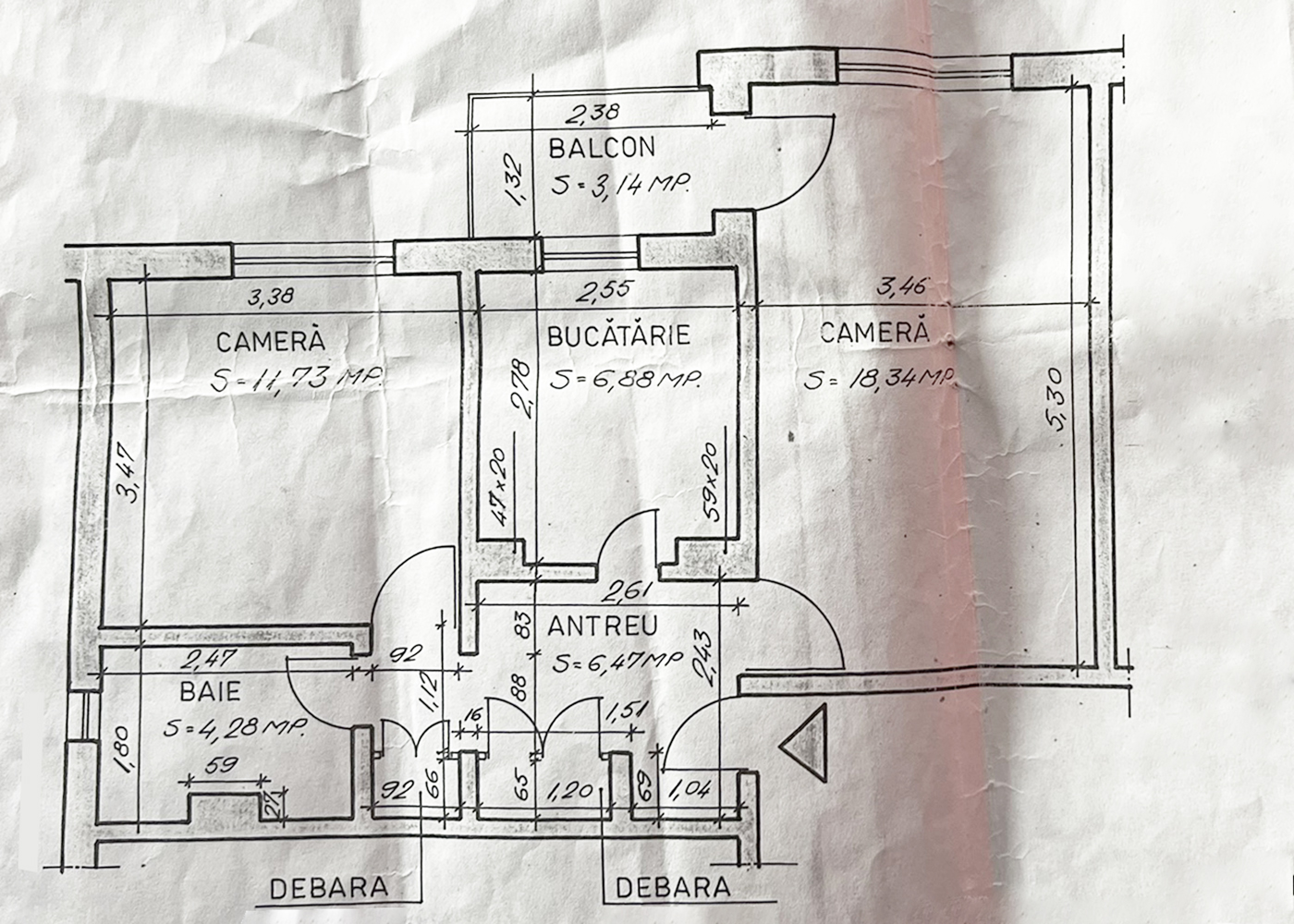 4_PB cu 2 camere - Nufarul - Etajul 4 - 76.900 €