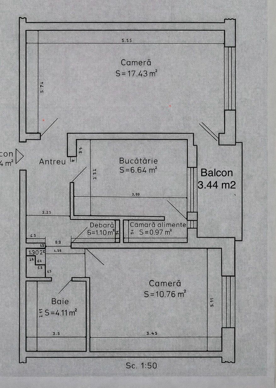 7_Ap. 2 camere - Decomandat - Bvd. Stefan Cel Mare - Rogerius - 72 900 €