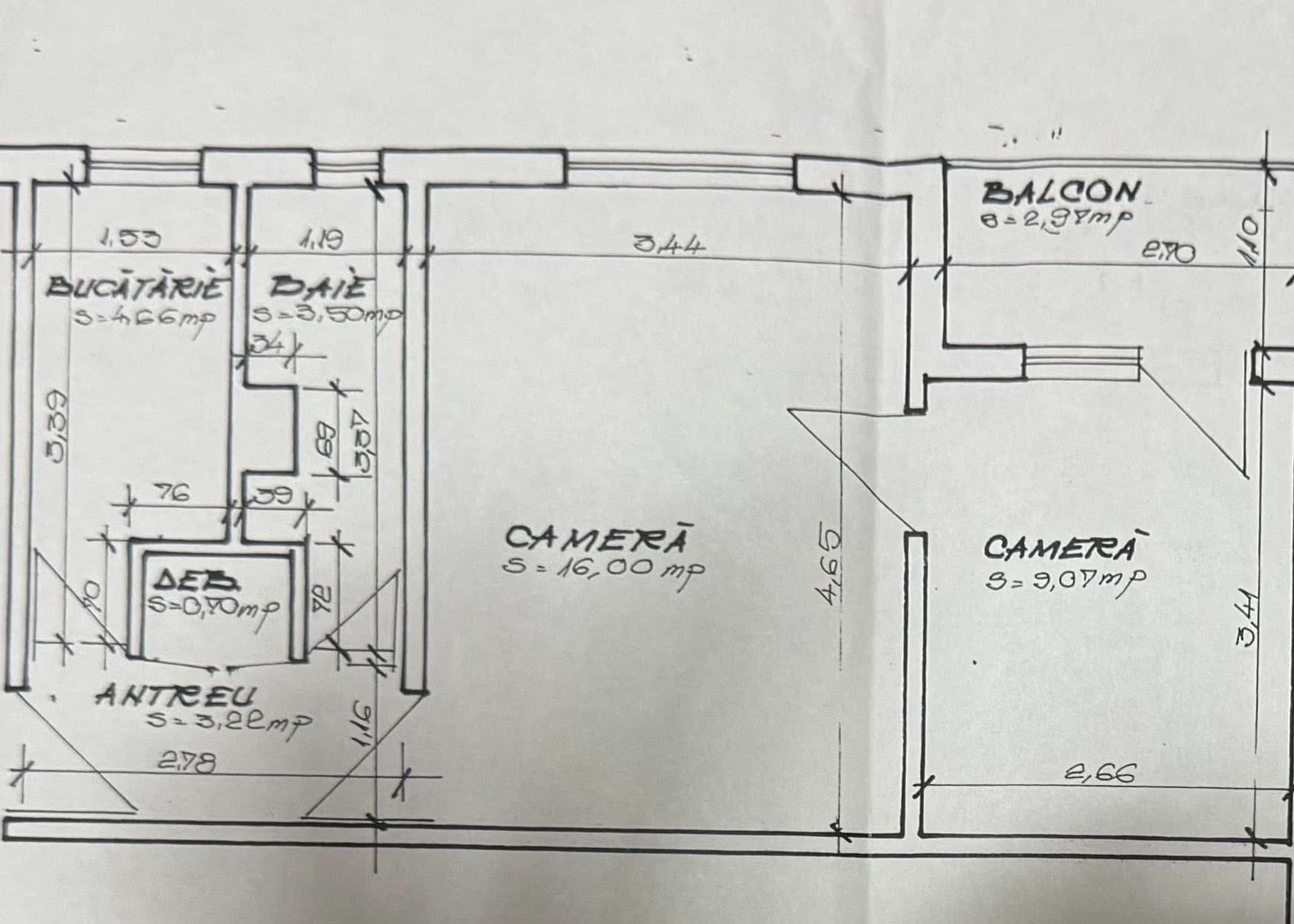 7_DE VÂNZARE – Apartament cu 2 camere în zona Seleușului -  62 900 €