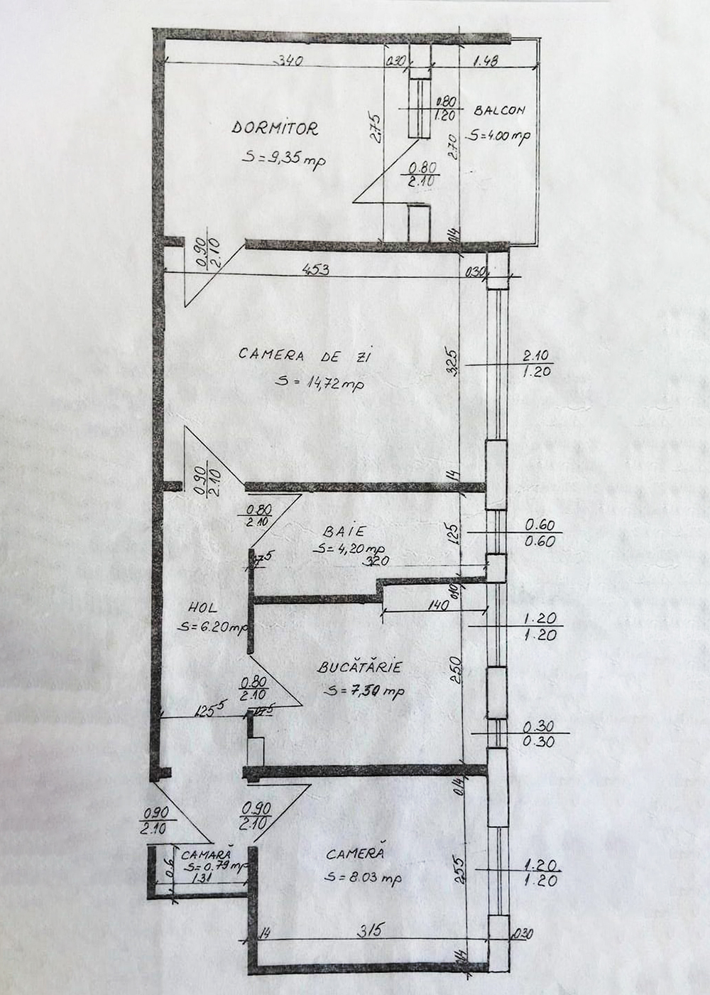 8_Apartament cu 3 camere - Etajul II. - 74.900 €